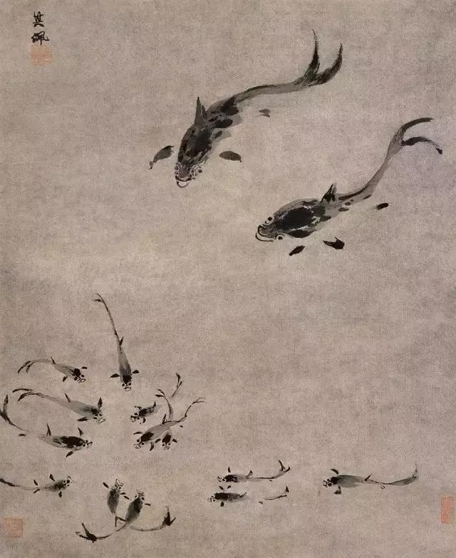 这组花鸟画作品着实让人眼前一亮,这水墨花鸟画太养眼了