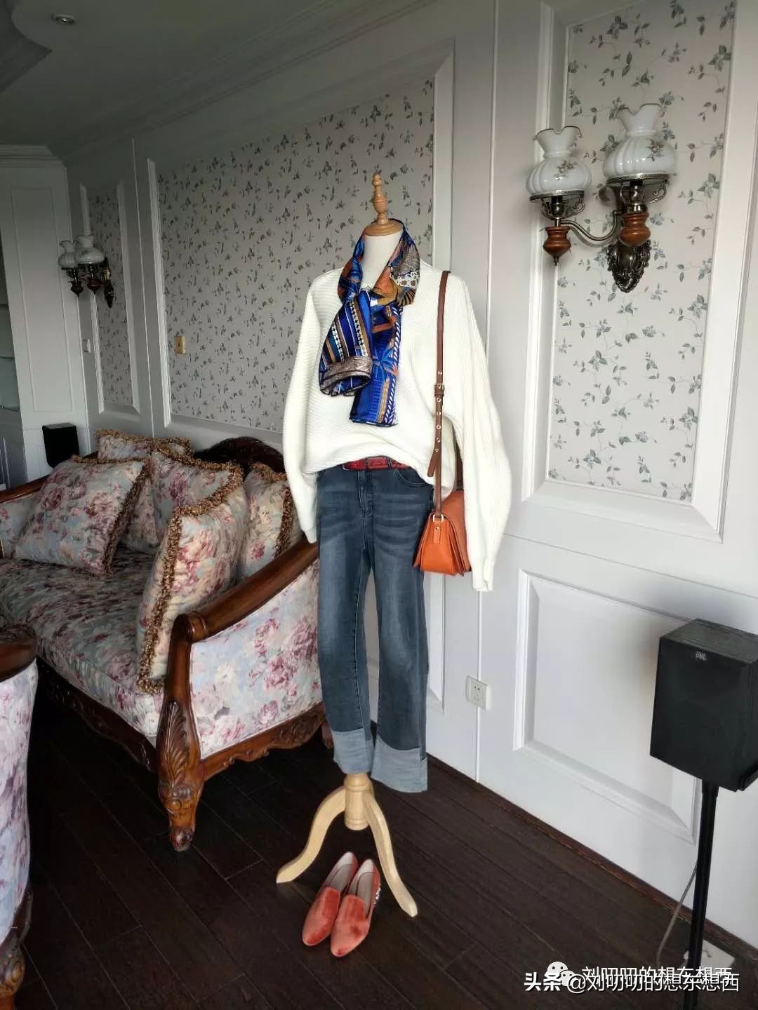 一日一look,早春丝巾的搭配