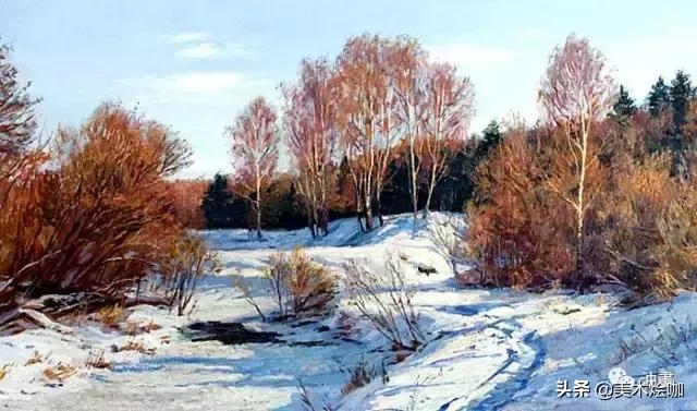 俄罗斯现代油画风景油画作品欣赏,可以让人美哭的风景
