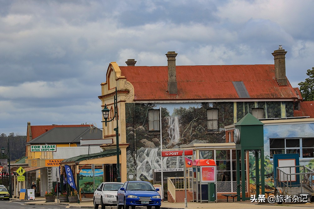 谢菲尔德壁画小镇图片,塔斯马尼亚壁画小镇谢菲尔德小镇