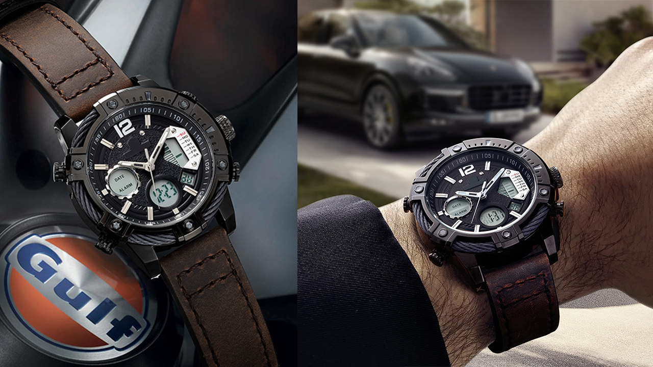 工业风腕表,工业设计硬朗元素