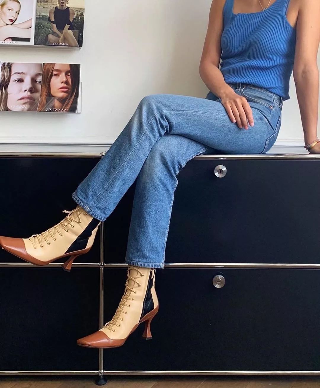 去年特别火的鞋,绑带鞋搭配图片选择这样穿更潮流