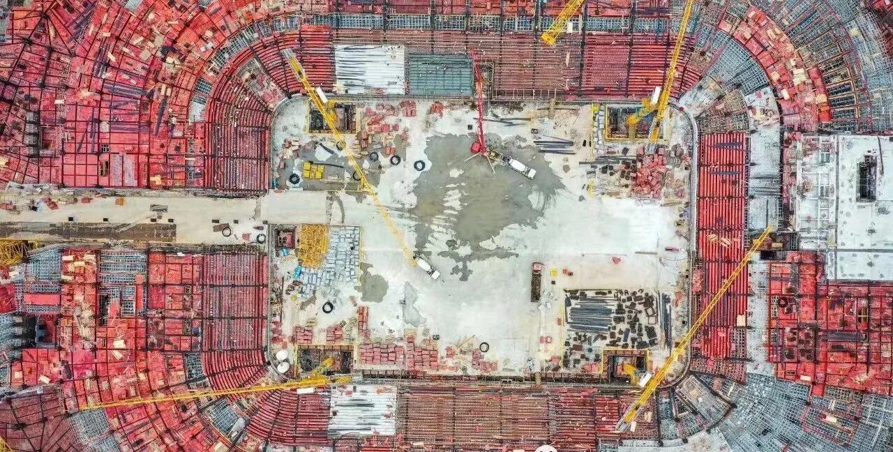 广州恒大足球场进度,恒大足球场施工建设最新进度