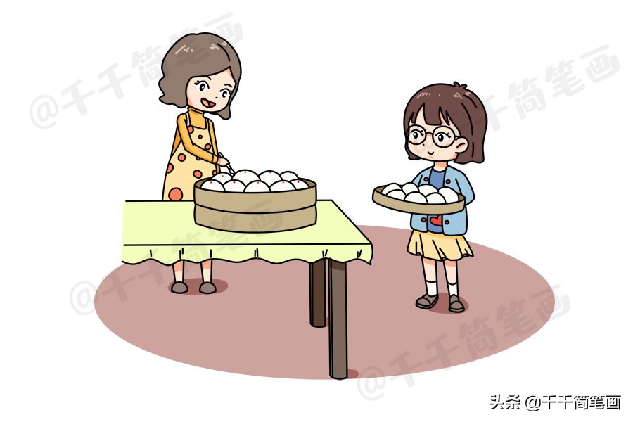 鼠年新年主题简笔画大全,鼠年元旦简笔画带颜色