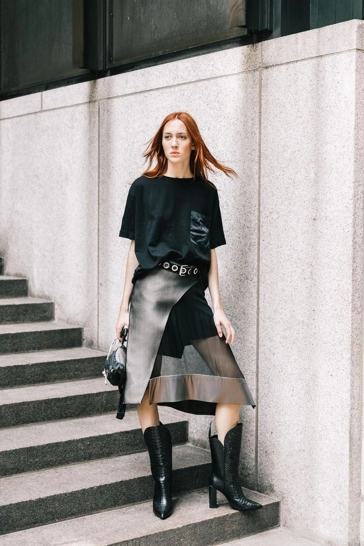 百搭不对称上衣搭配,不对称上衣穿搭