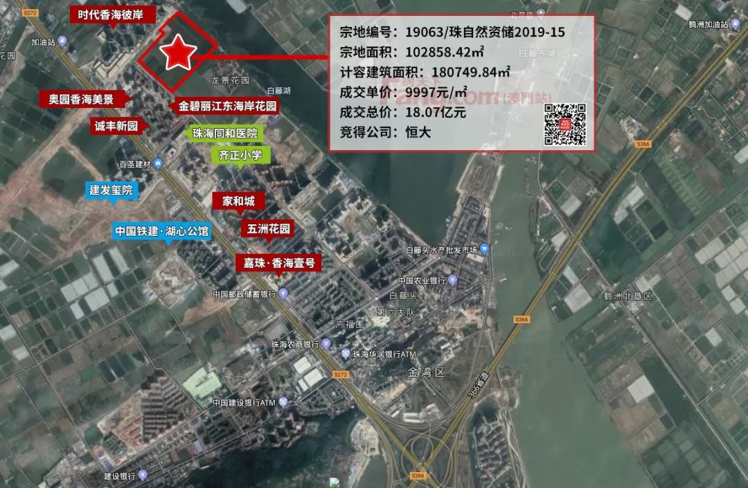 猛！楼面价9997！恒大以总价18.07亿竞得湖心路住宅地