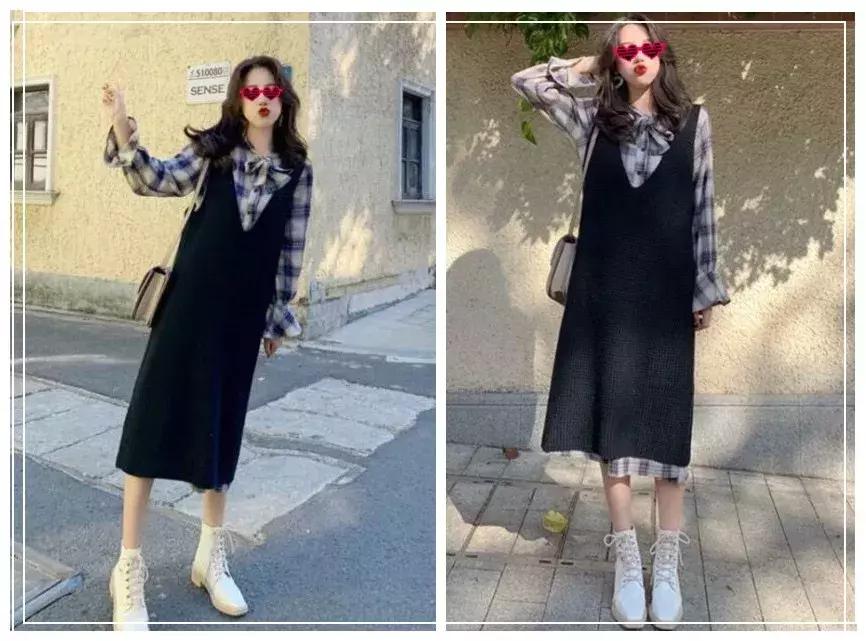 气质过膝衬衫怎么搭配衣服,过膝长款衬衫怎么搭