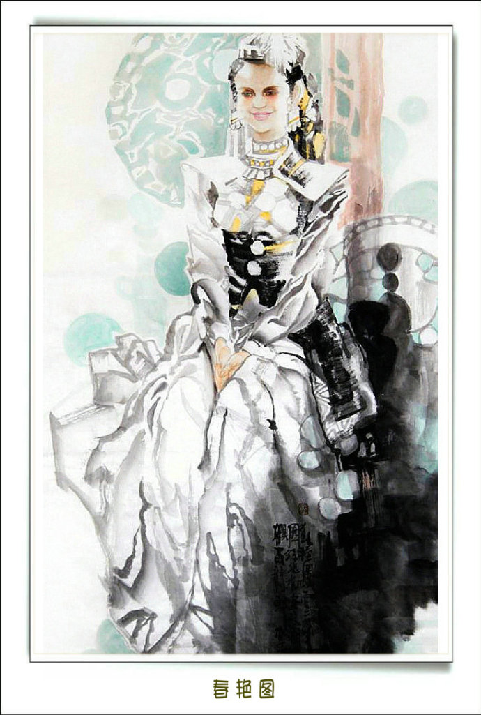 李志远三十张绝美人物画,李智远古风人物画