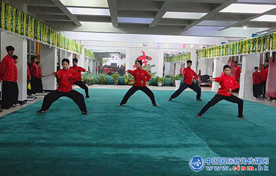 武术展演迎新年,郑州体校武术训练队