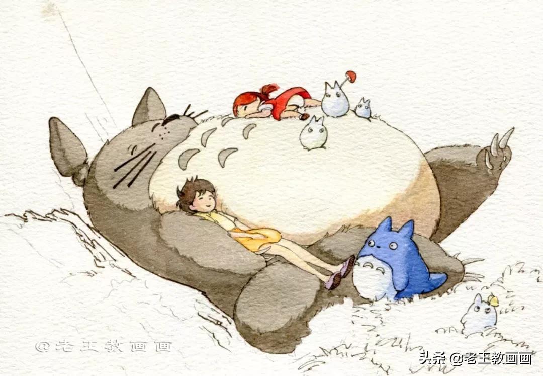 宫崎骏小龙猫的图片可以涂颜色,宫崎骏龙猫可爱视频