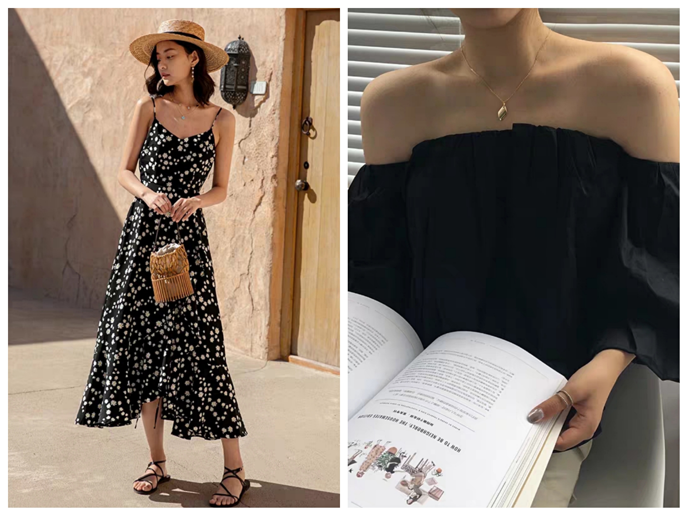 吊带一字肩怎么穿内衣,夏天一字肩怎样穿内衣