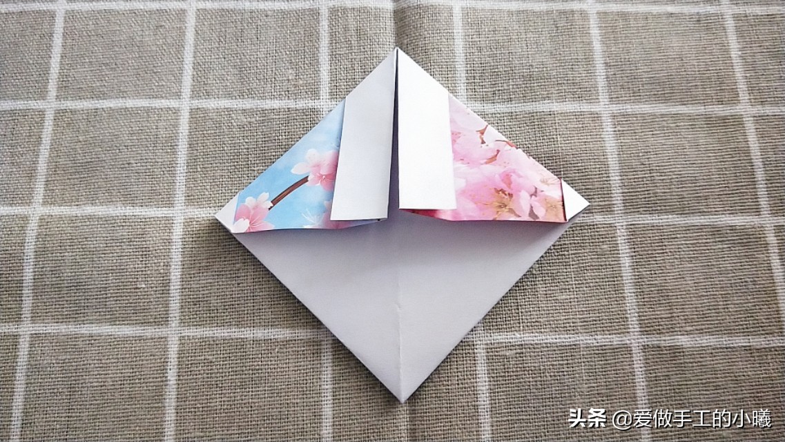 古风雨伞折纸小花伞,折纸小花伞的制作过程怎么写