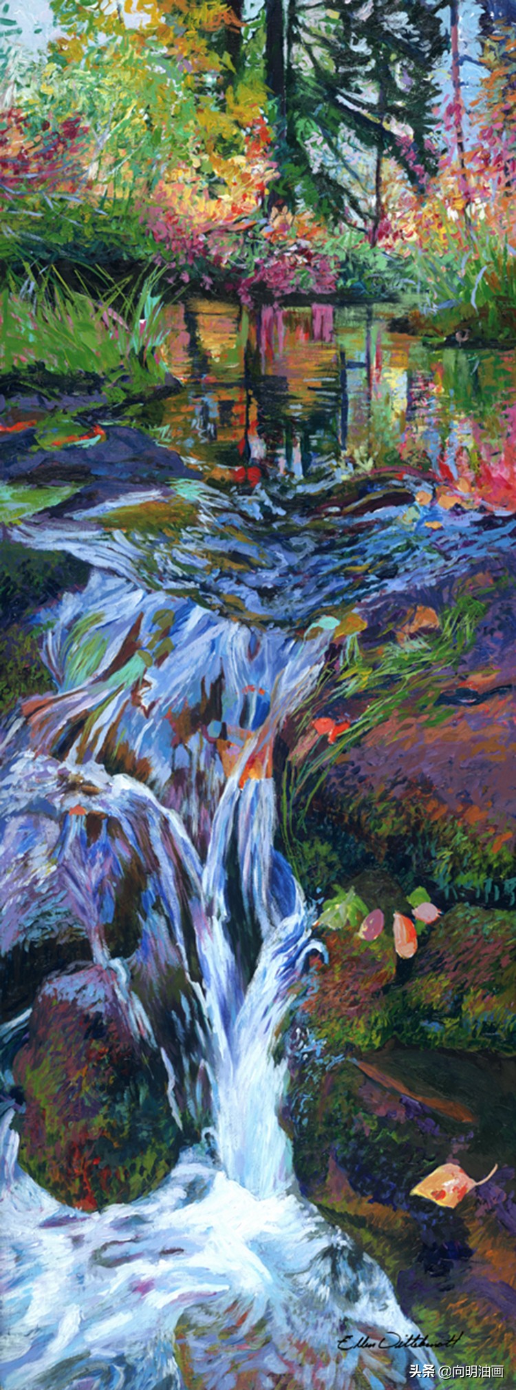 美国艺术家艾伦·迪特布兰特魔法森林的叶子沙沙作响