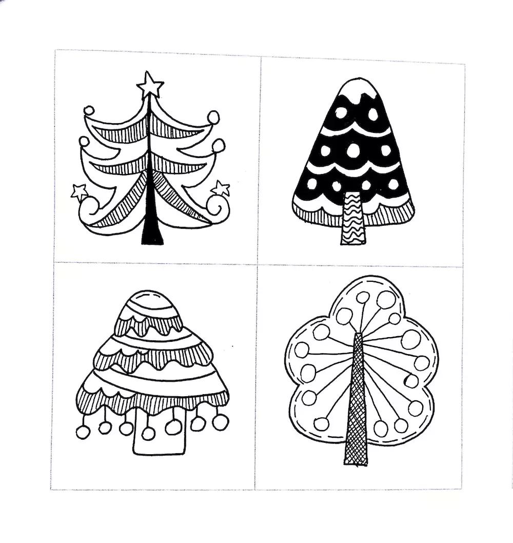 简笔画植物手抄报,手抄报植物简笔画