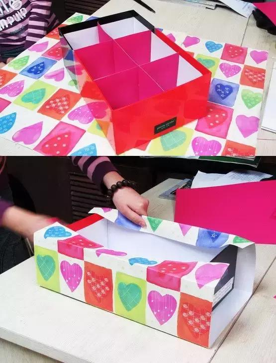 废物改造薯片盒,废物改造纸箱收纳盒