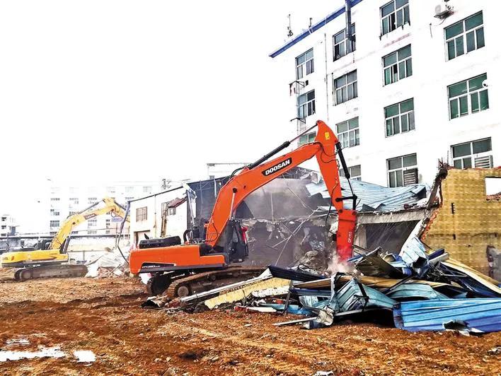 四项目,光明马田街道田园路项目启动清拆