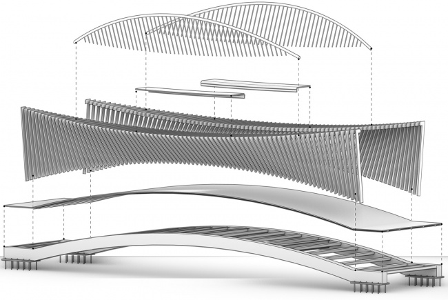深圳禾塘湿地公园人行钢桥/中建钢构有限公司