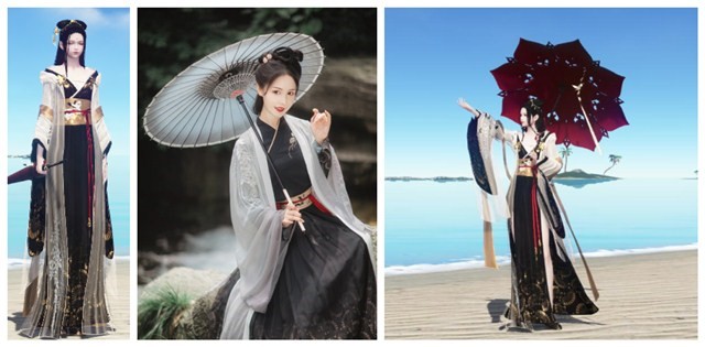 穿越次元壁谈一谈天涯明月刀各种联名汉服汉元素时装