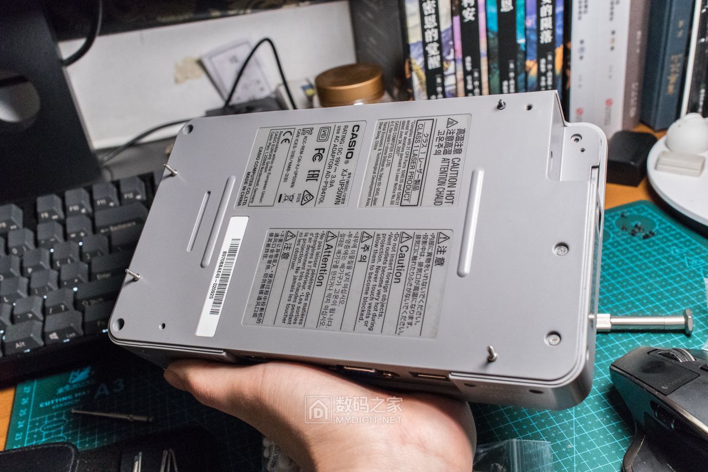 卡西欧CASIO激光+LED短焦投影仪UP50WN拆解+维修偏色纪实