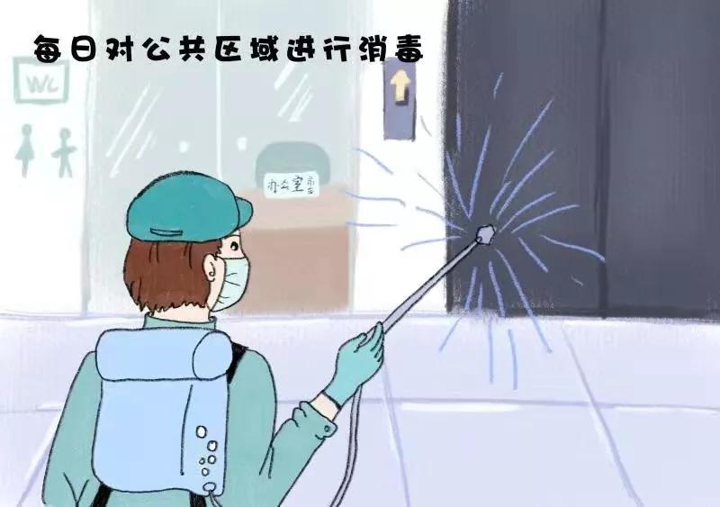 预防新型冠状病毒办公区如何防护,新型冠状病毒肺炎防护问答漫画