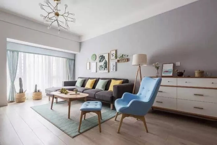 人字木地板装修效果图,石塑木地板装修效果图