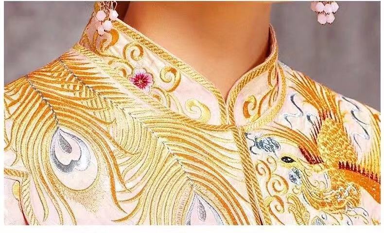 最适合穿中式嫁衣,新款秀禾服新娘礼服中式嫁衣