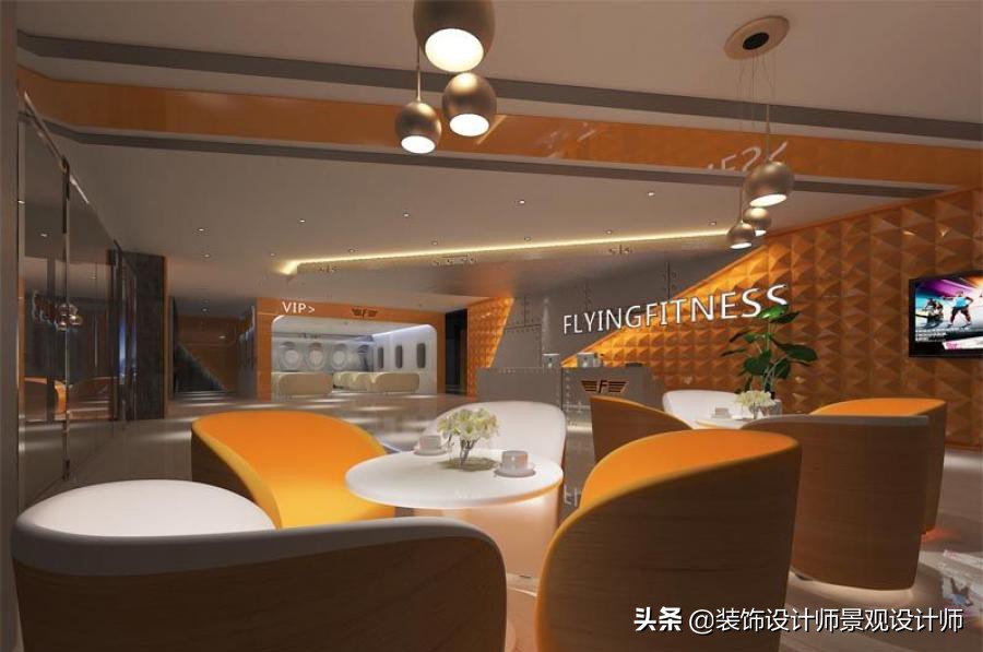 公司健身房设计效果图,书房健身房二合一设计效果图