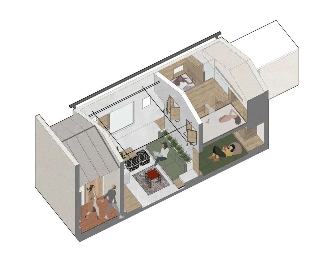 4个好友买了联排别墅,四个朋友改造上海出租房