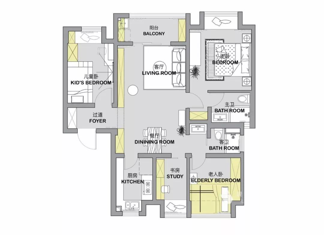 一个好的室内设计，要卡尺般的精准的尺度，也要梨花般清新的颜值