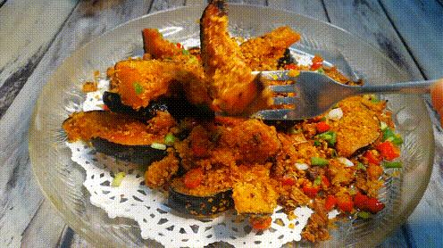 避风塘鲜贝,避风塘南瓜图片大全