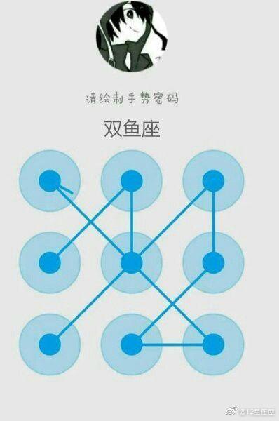 十二星座手势密码摩羯,12星座的专属手势锁屏密码