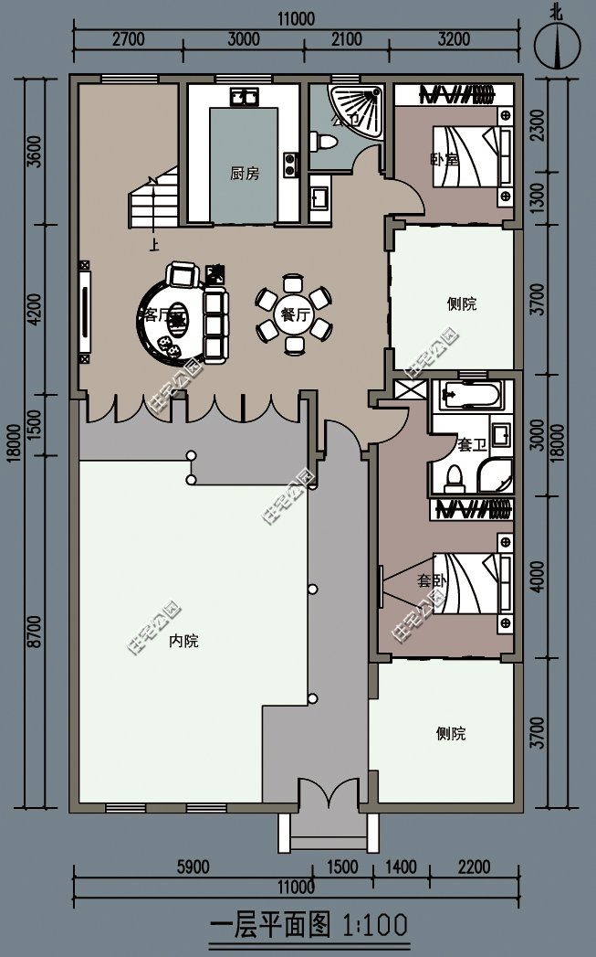 农村新中式小院别墅,新中式带泳池别墅小院