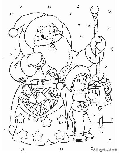 圣诞节简笔画大全图片步骤,彩色圣诞节简笔画图片大全