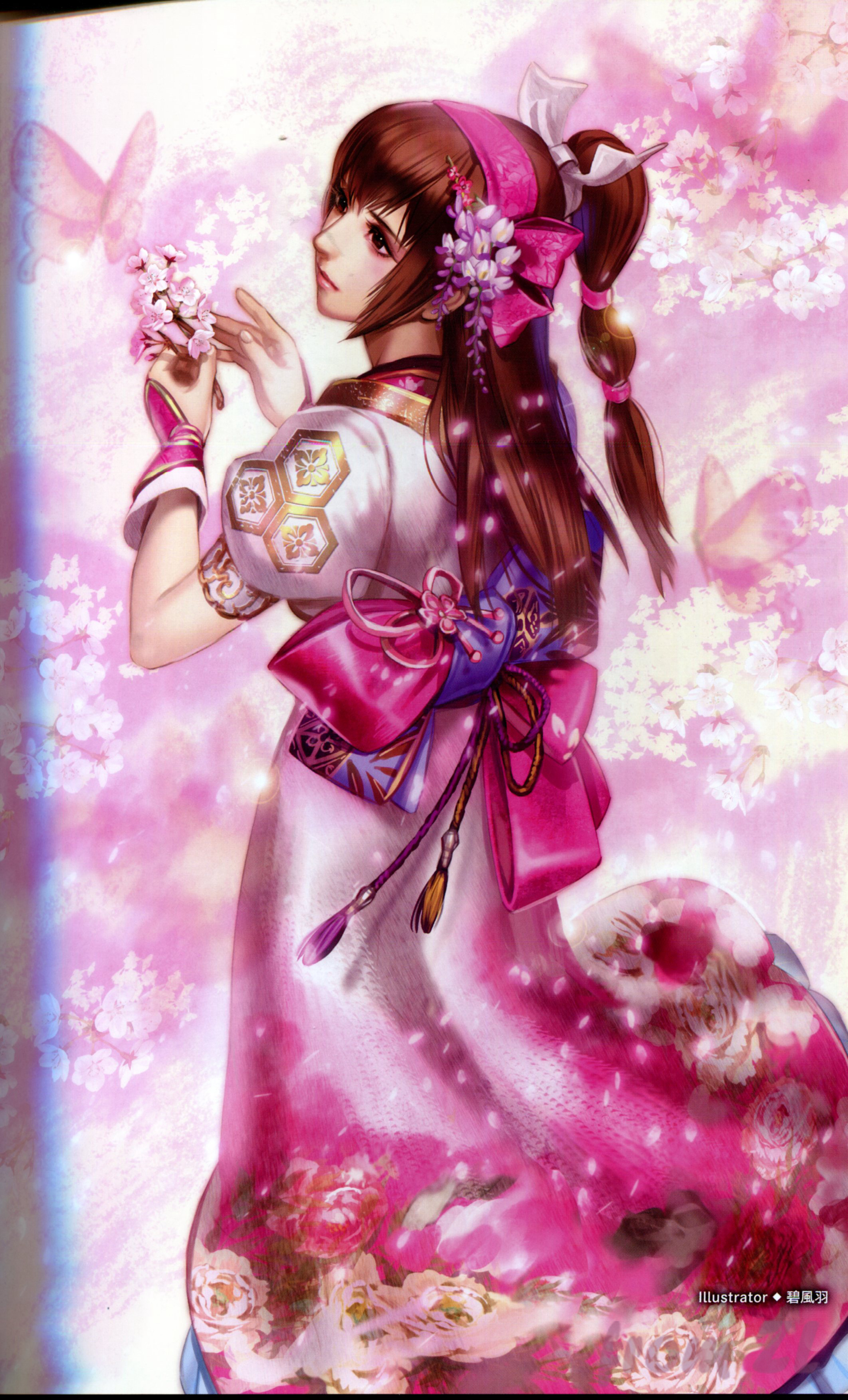 战国无双4设定角色原画集，神无双极意55名武将CG插画壁纸欣赏