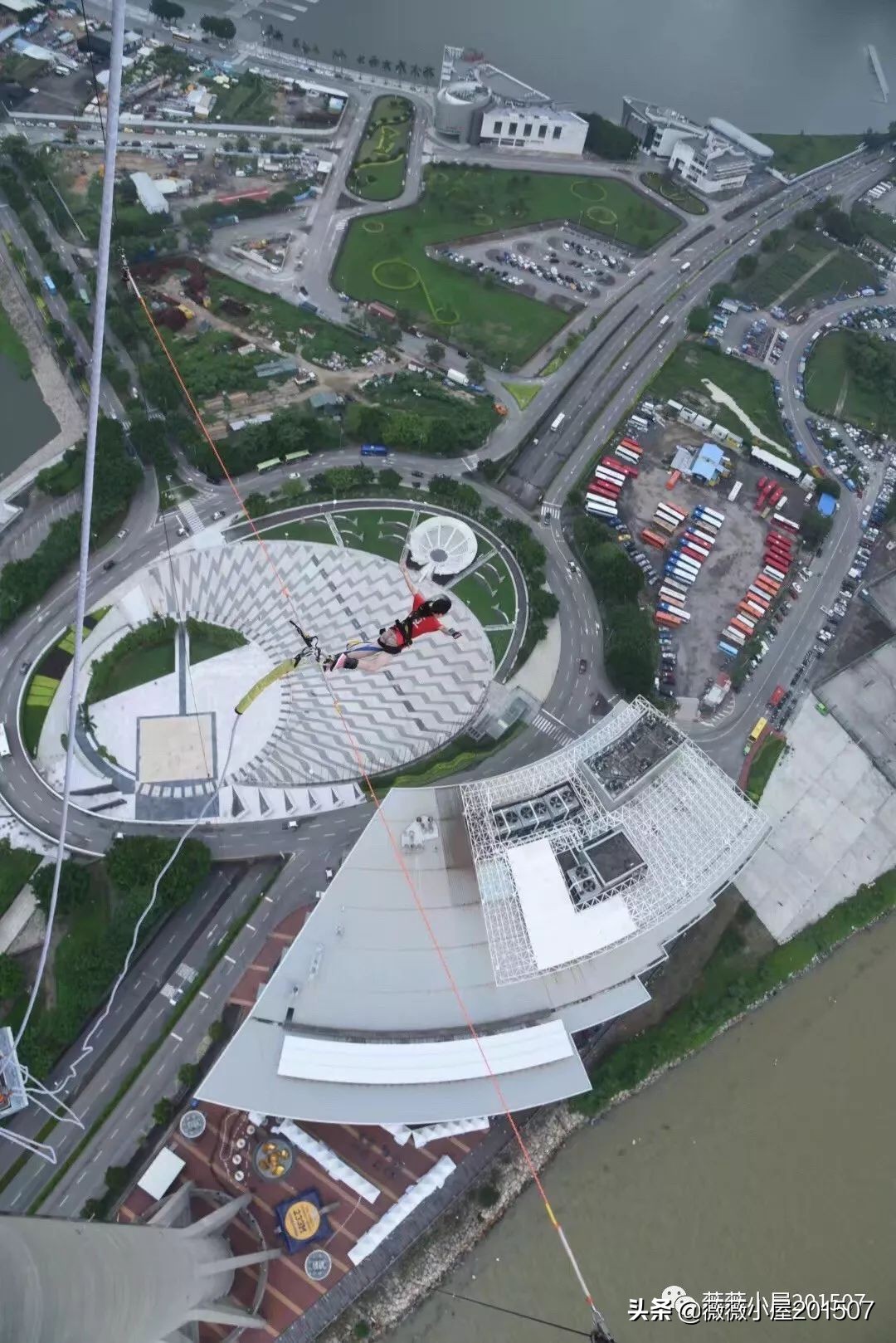 澳门233米高空真实蹦极,澳门旅游塔蹦极跳最高多少米