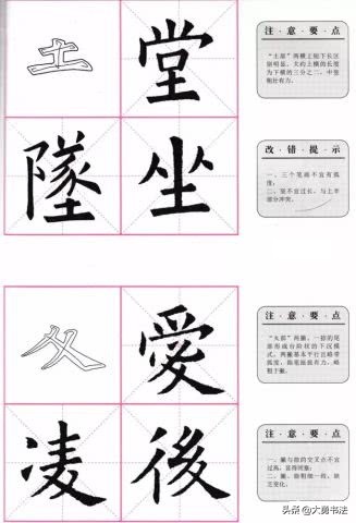 欧阳询楷书九成宫基本笔画怎么写,曹全碑基本笔画欧阳询楷书教学