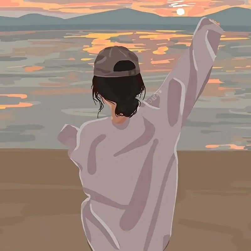 仙气飘飘紫色系头像闺蜜,三人闺蜜头像真人不露脸