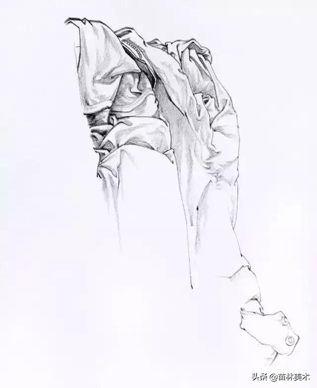 各种衣褶画法,衣褶不会上色