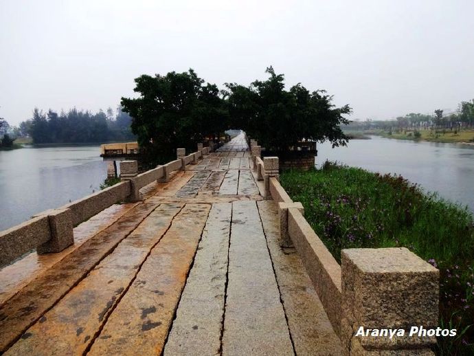 福建晋江安平桥视频,雨中安平桥