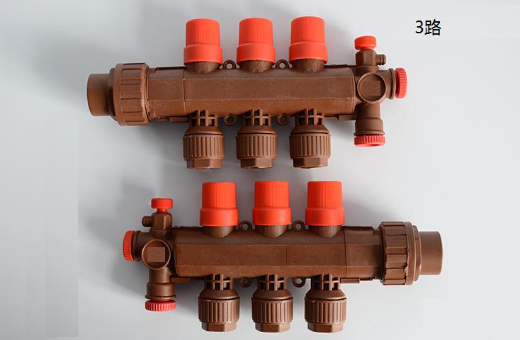 地暖中分集水器图解,地暖管的分水器