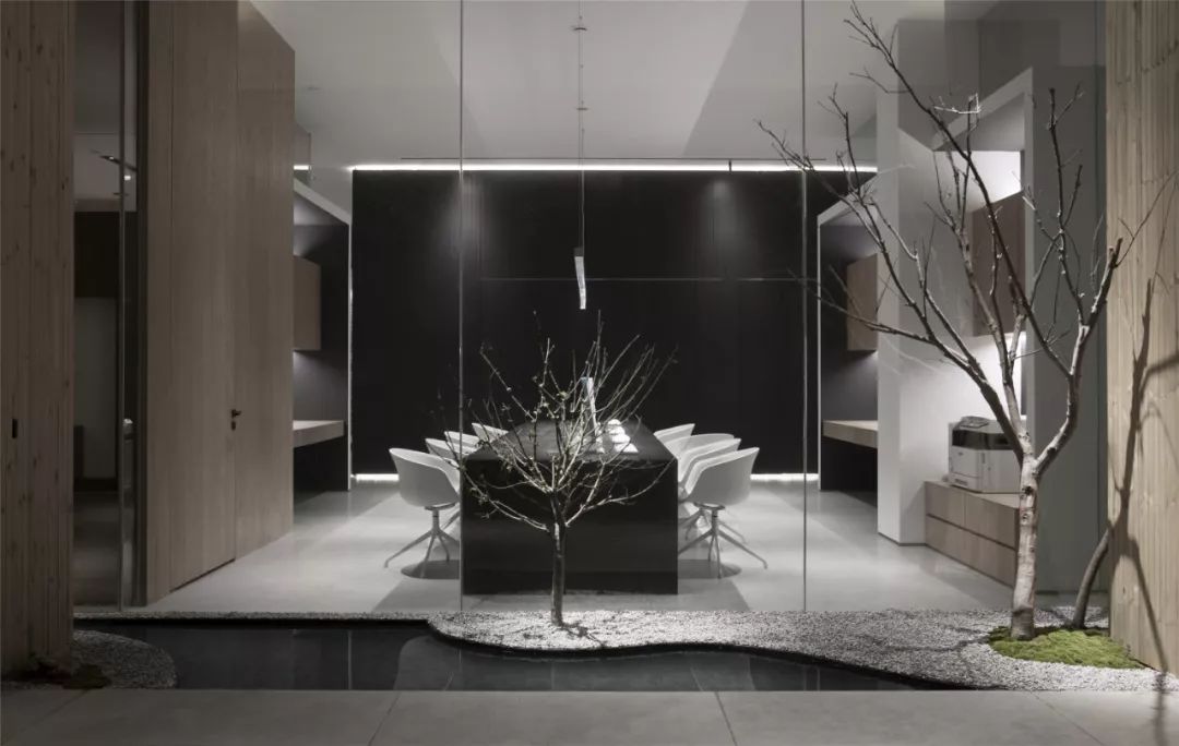 300多平办公室设计布局,300平方办公室中式设计布局