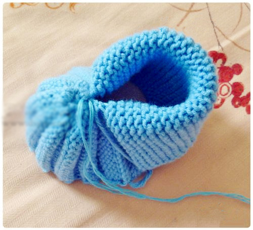 毛线针织宝宝鞋教程全过程零基础,棒针织宝宝毛线鞋视频教程全集