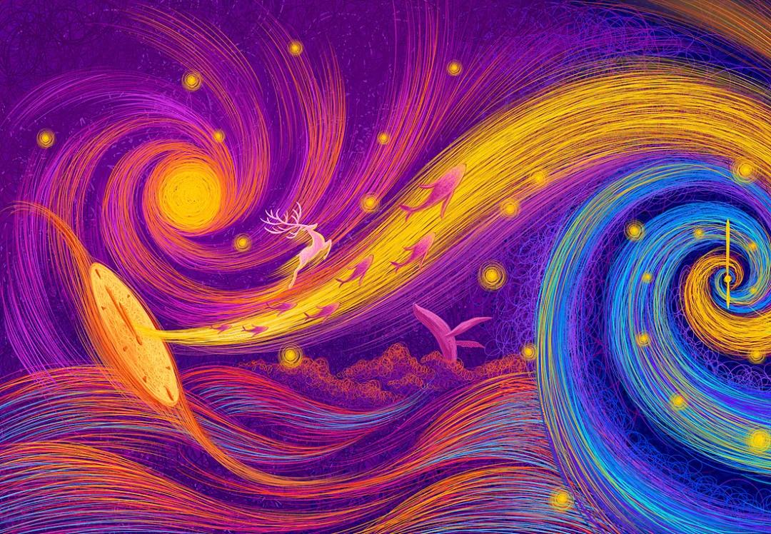 描摹梦境的魔术师，靠画“圈圈”火遍全网