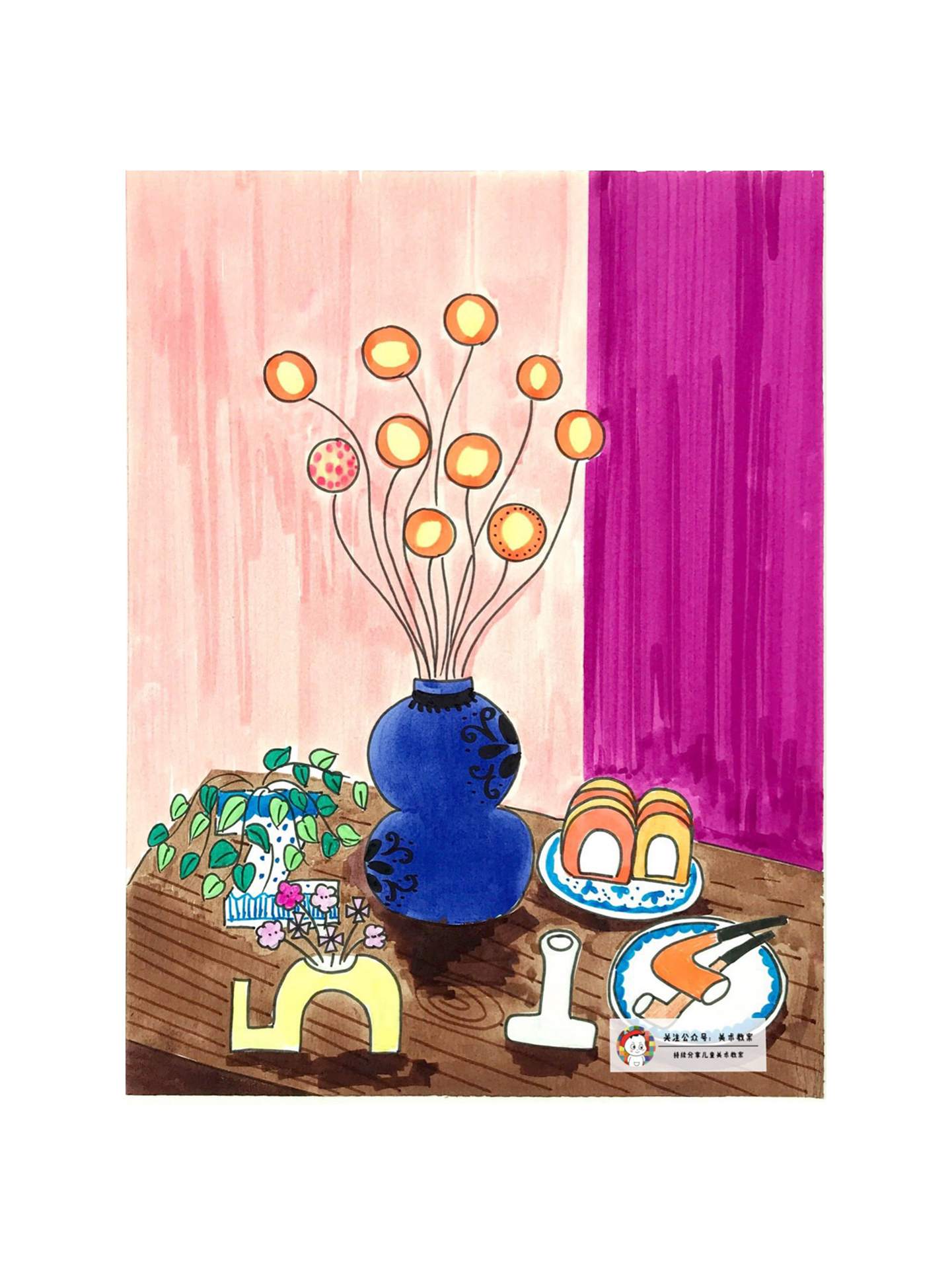 用马克笔涂色的数字画,马克笔1-10数字画