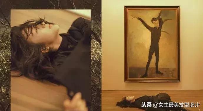 齐肩港风慵懒卷发长发,慵懒复古风卷发胖子女