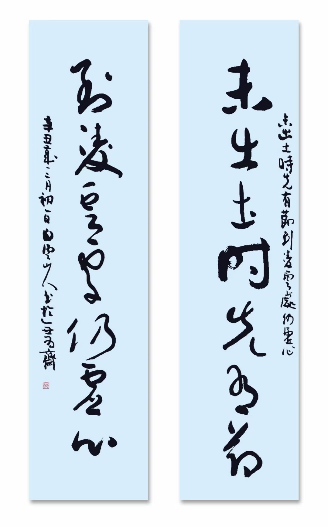 启功董寿平书法对联,启功题字白云山