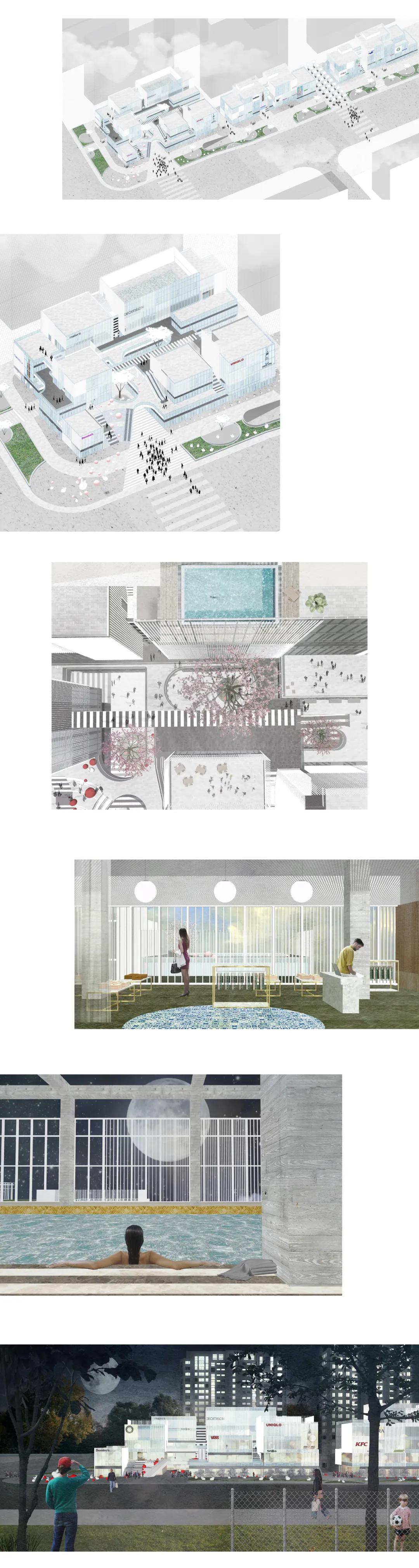 商业街与独栋商业的结合——立方长廊|CLOUArchitects