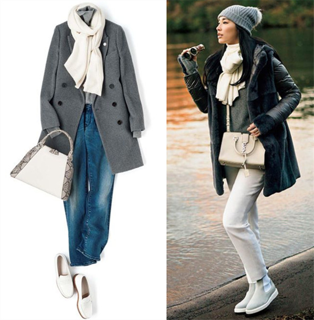 外套+围巾不怕不会戴，只怕配错色，学会巧配色才能增添好气质
