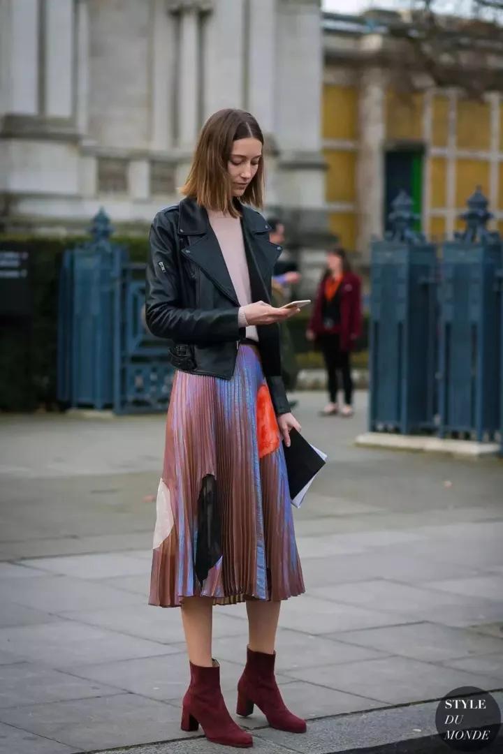 女孩皮衣新款爆款12岁春季,皮衣裙子新款套装