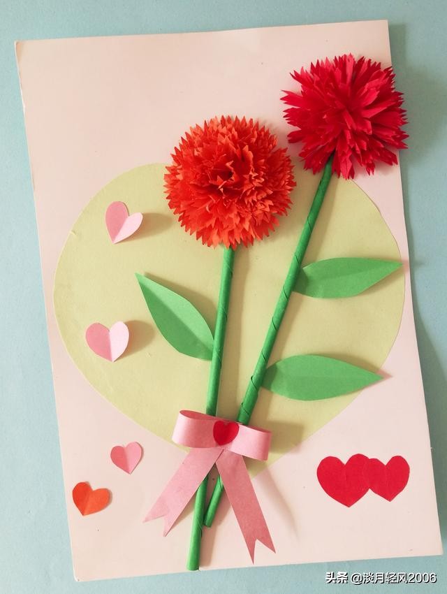 硬卡纸做母亲节贺卡简单,2022年母亲节贺卡手工制作小学生